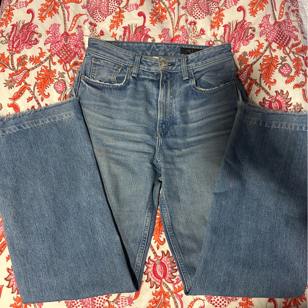 Rag & Bone Ruth Super High Rise Jeans Wide Leg